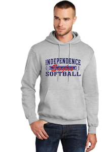Fleece Hooded Sweatshirt / Ash / Independence Middle Softball