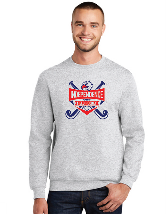 Fleece Crewneck Sweatshirt / Ash Grey / Independence Middle Field Hockey