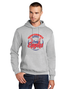 Core Fleece Pullover Hooded Sweatshirt / Ash / Independence Middle School Softball