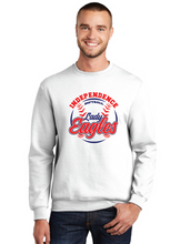 Core Fleece Crewneck Sweatshirt / White / Independence Middle School Softball