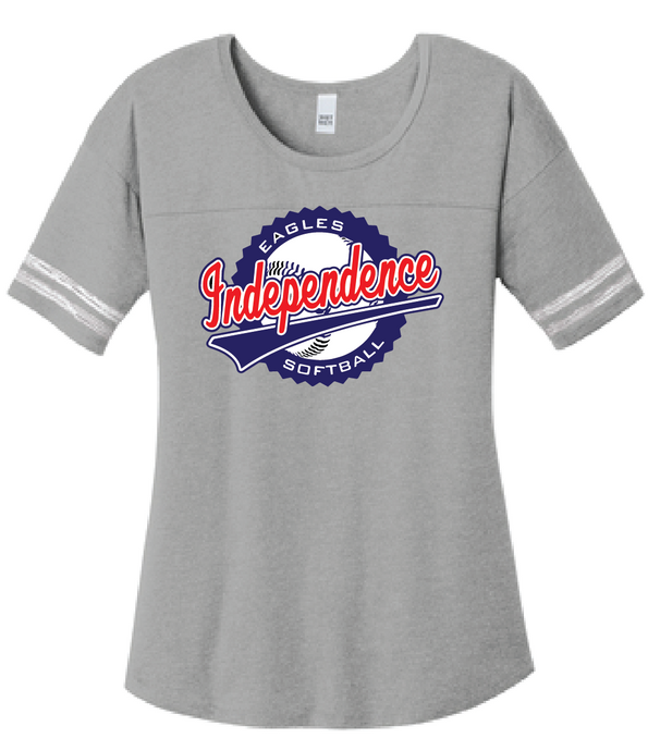 Scorecard T-Shirt / Heather Grey & White / IMS Softball - Fidgety