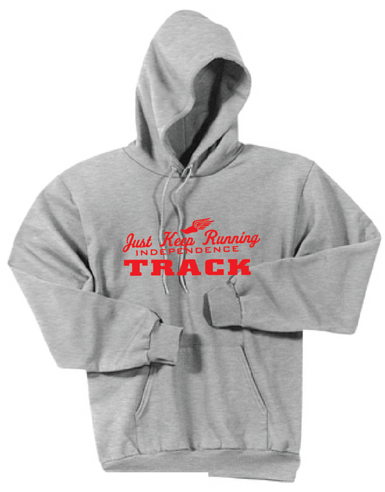 Fleece Hooded Sweatshirt / Ash Grey / IMS Track - Fidgety