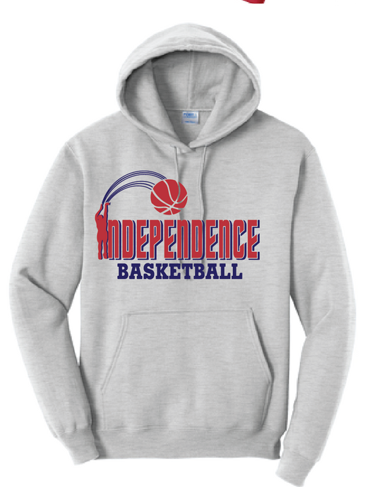 Fleece Hooded Sweatshirt / Ash Gray / Independence Middle Basketball