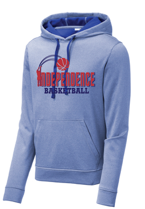 PosiCharge Performance Fleece Hoody / Heather Royal / Independence Middle Boys Basketball