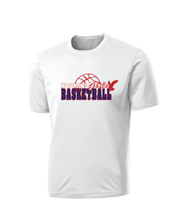 Performance Short Sleeve T-Shirt / White / Independence Middle Girls Basketball