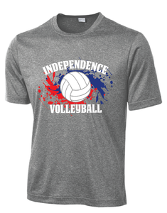 PosiCharge Competito  Tee / Grey Heather / Independence Middle School Volleyball