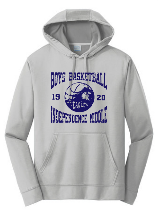 Performance Hooded Sweatshirt (Youth & Adult) / Silver / Independence Boys Basketball