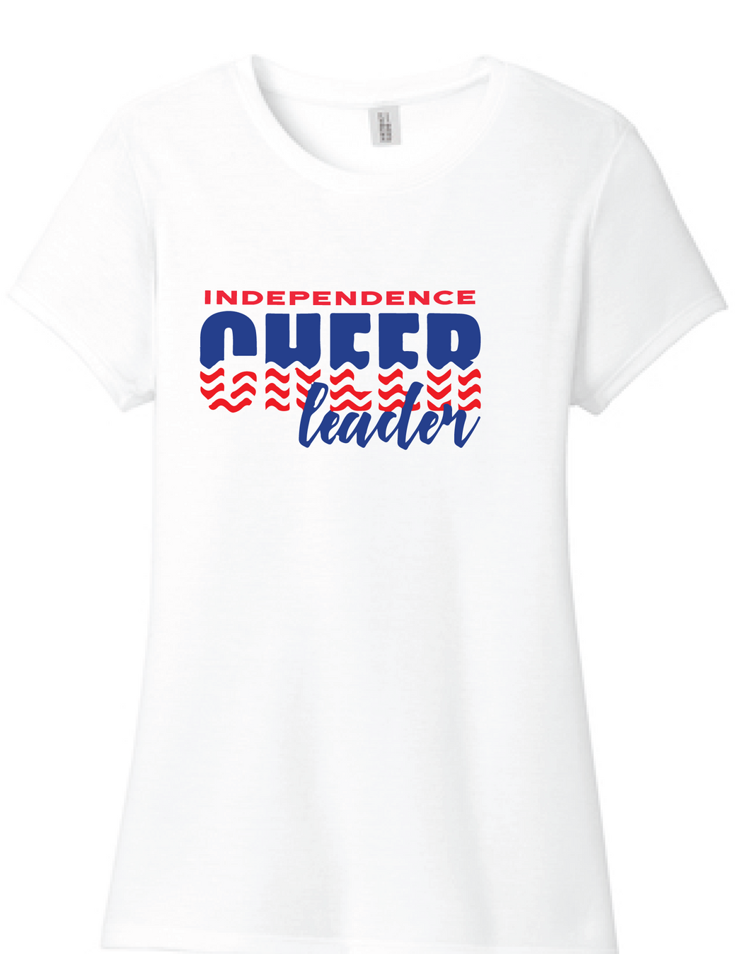 Tri-blend Short Sleeve T-shirt / White / Independence Cheer - Fidgety