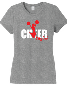 Tri-blend Short Sleeve T-shirt / Gray Frost / Independence Cheer - Fidgety