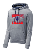 Sport-Wick Heather Fleece Hooded Pullover / Heather Navy / Independence Middle Track