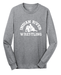 Cotton Long Sleeve Shirt / Gray / Indian River Wrestling - Fidgety
