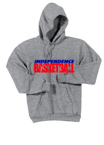 Fleece Hooded Basketball Sweatshirt / Gray / Independence Basketball - Fidgety