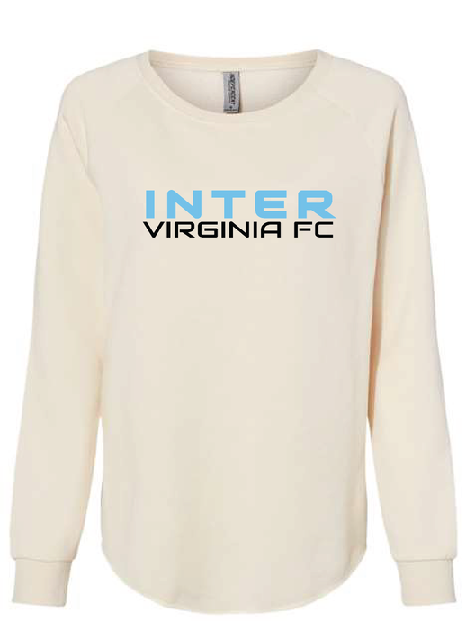 Women's California Wave Wash Crewneck Sweatshirt / Bone / Inter Virginia FC