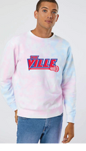 Midweight Tie-Dyed Sweatshirt / Tie Dye Cotton Candy / Kempsville High School Lacrosse