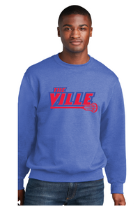 Core Fleece Crewneck Sweatshirt / Heather Royal / Kempsville High School Lacrosse