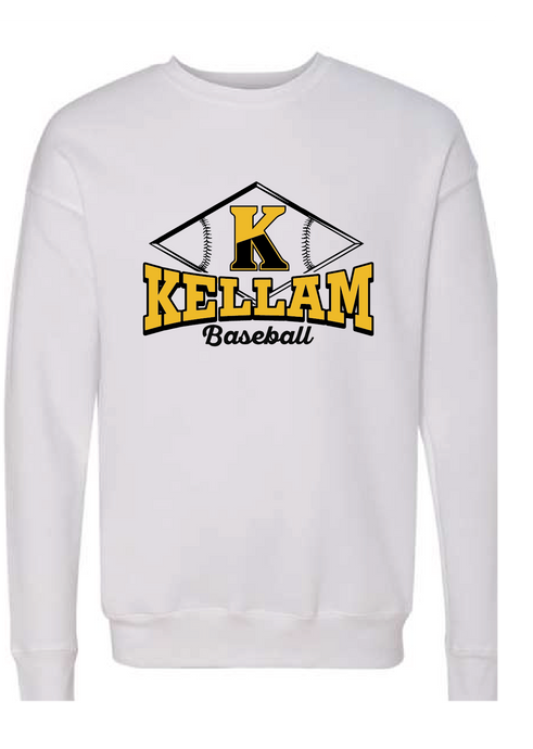 Sofspun Crewneck Sweatshirt / White / Kellam High School Baseball
