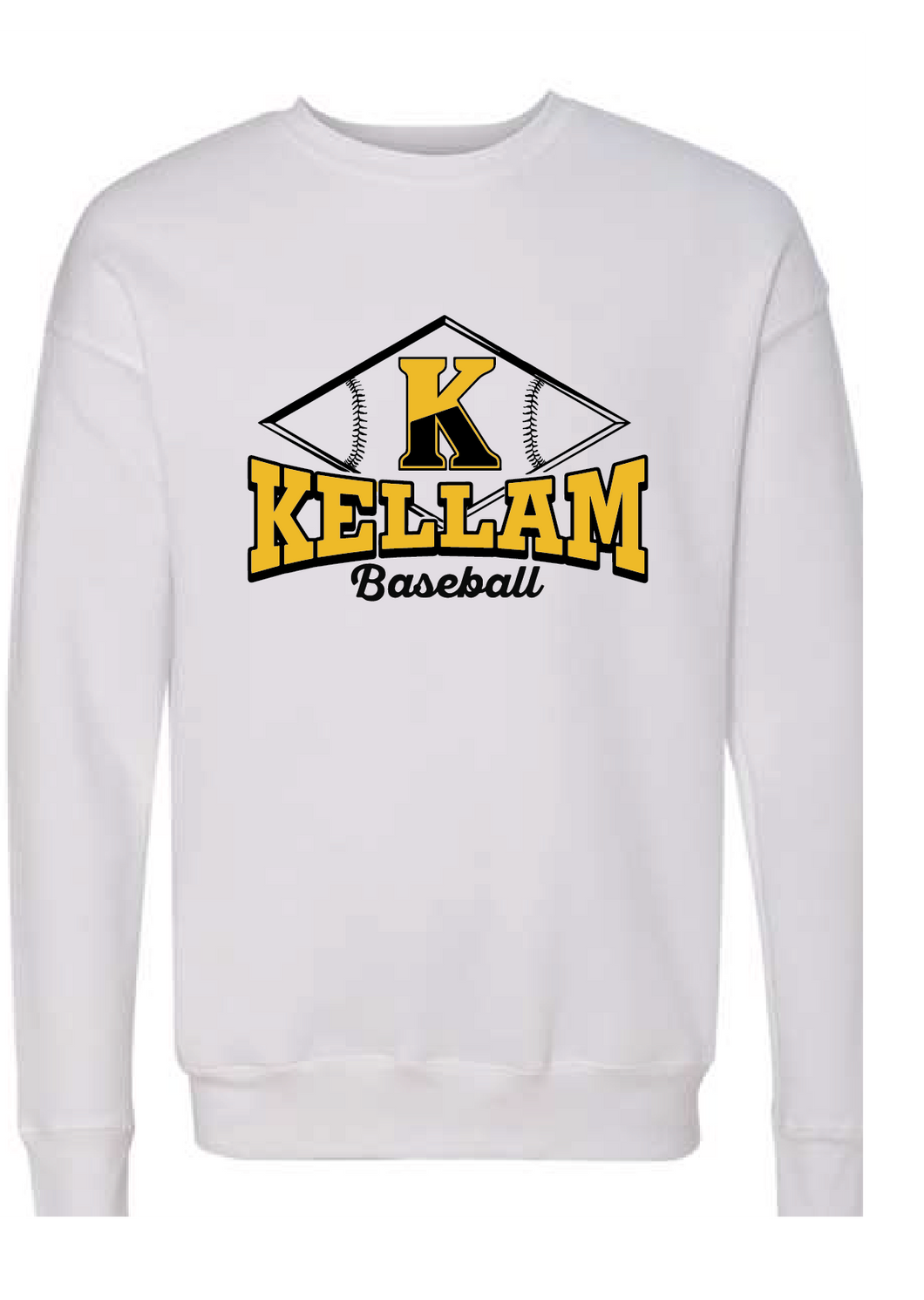 Sofspun Crewneck Sweatshirt / White / Kellam High School Baseball