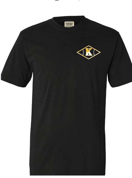 Heavyweight Ring Spun Tee / Black / Kellam High School Baseball