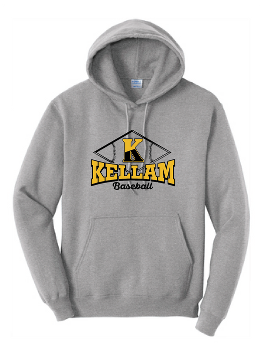 Core Fleece Pullover Hooded Sweatshirt / Ash / Kellam High School Baseball