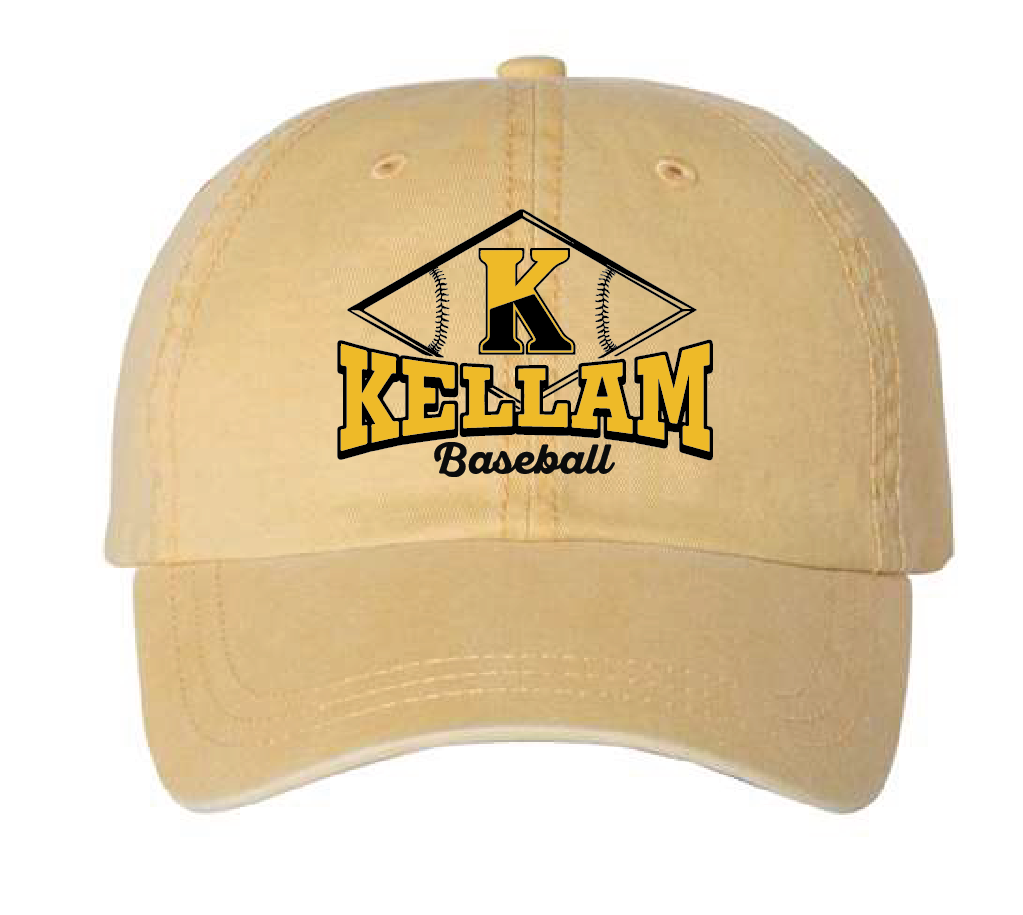 Pigment-Dyed Cap / Mustard / Kellam High School Baseball