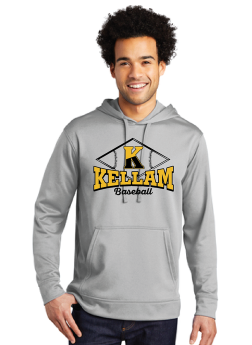Performance Fleece Pullover Hooded Sweatshirt / Silver / Kellam High School Baseball