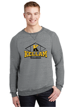 Snow Heather French Terry Raglan Crew / Charcoal / Kellam High School Baseball