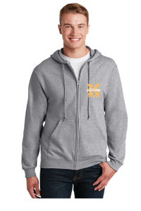 Full-Zip Hooded Sweatshirt / Athletic Heather / Kellam High School