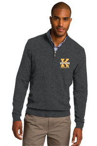 1/2-Zip Sweater / Charcoal Heather / Kellam High School