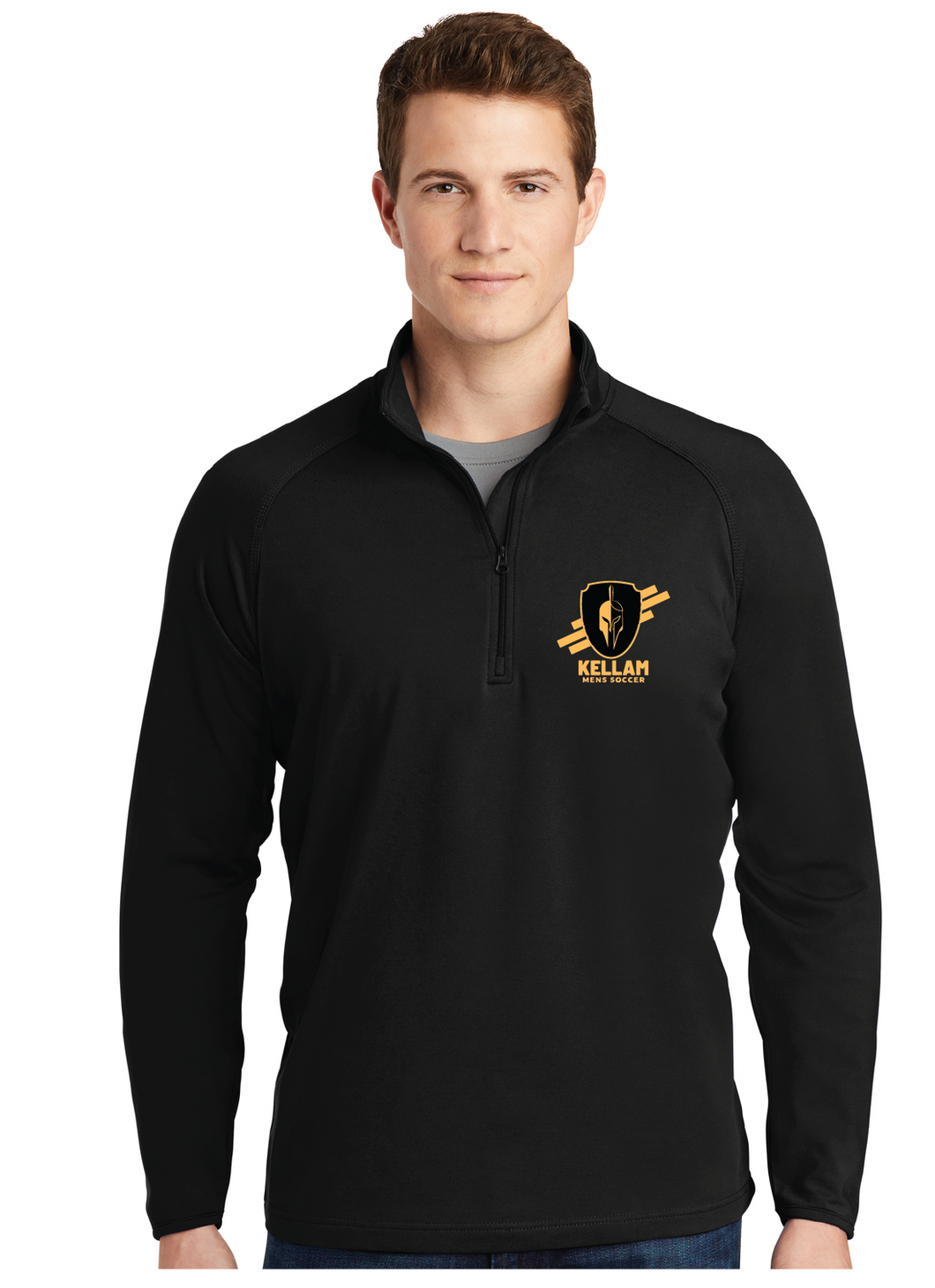 Stretch 1/2-Zip Pullover / Black / Kellam High School Soccer