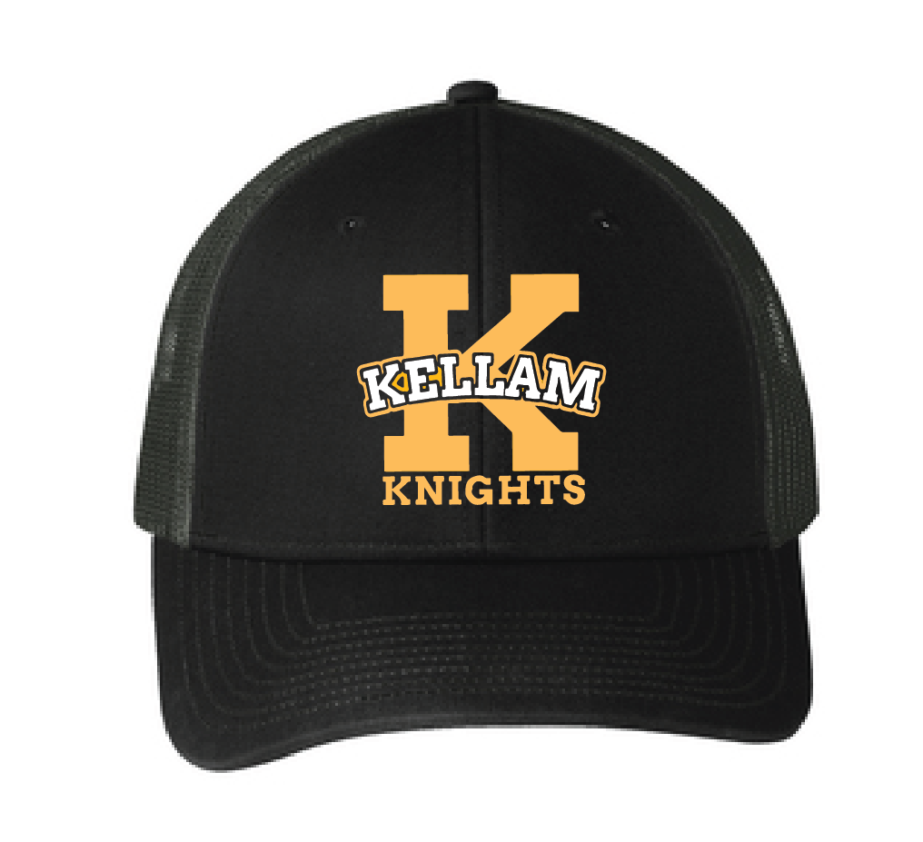 Adjustable Snapback Trucker Cap / Black / Kellam High School