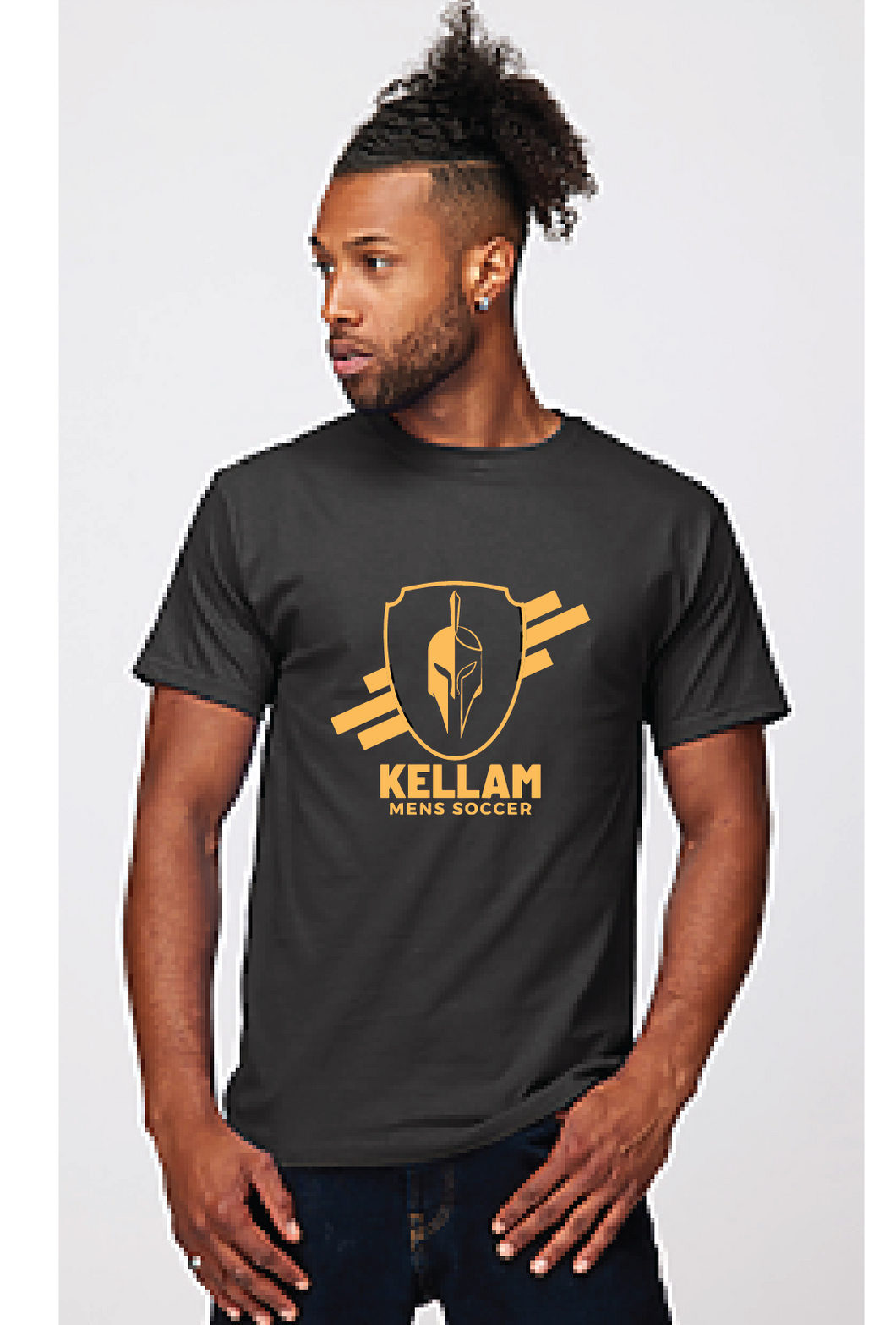 Garment Dyed Adult Tee / Pepper / Kellam High School Soccer