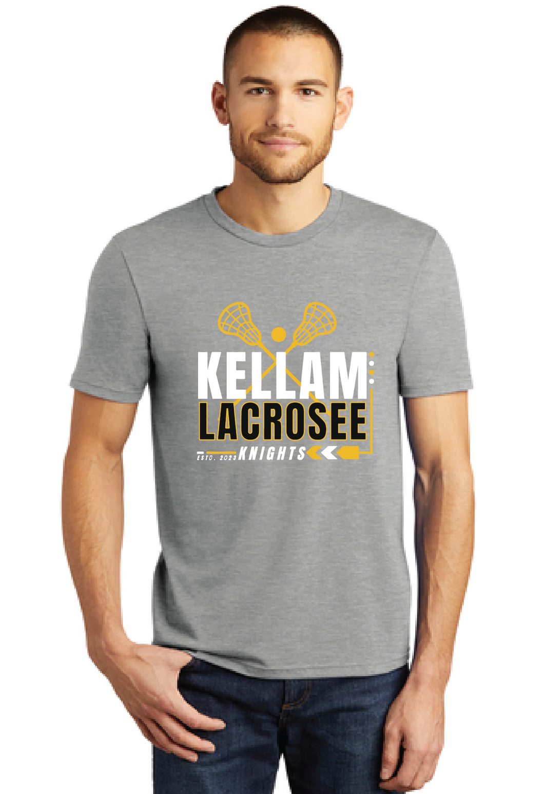 Perfect Tri Tee / Grey Frost / Kellam High School Lacrosse