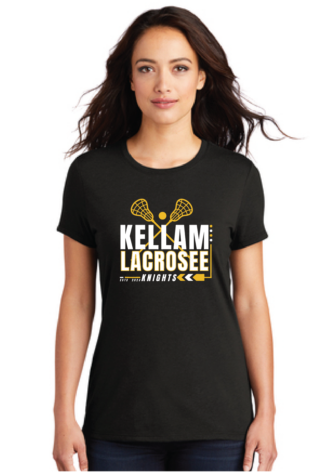 Women’s Perfect Tri Tee / Black / Kellam High School Lacrosse
