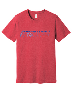 Kempsville Short Sleeve T-Shirt / Red / Kempsville Soccer - Fidgety