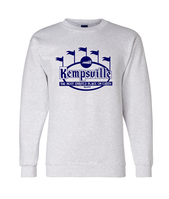 Essential Fleece Crewneck Sweatshirt / Ash / Kempsville High School