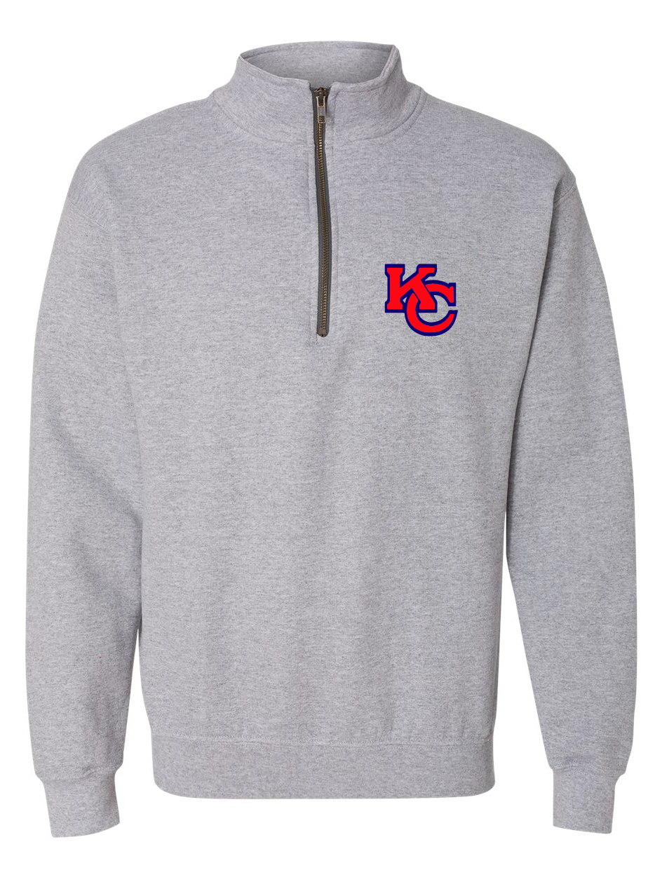 Vintage Quarter-Zip Sweatshirt / Sport Grey / Kempsville High School