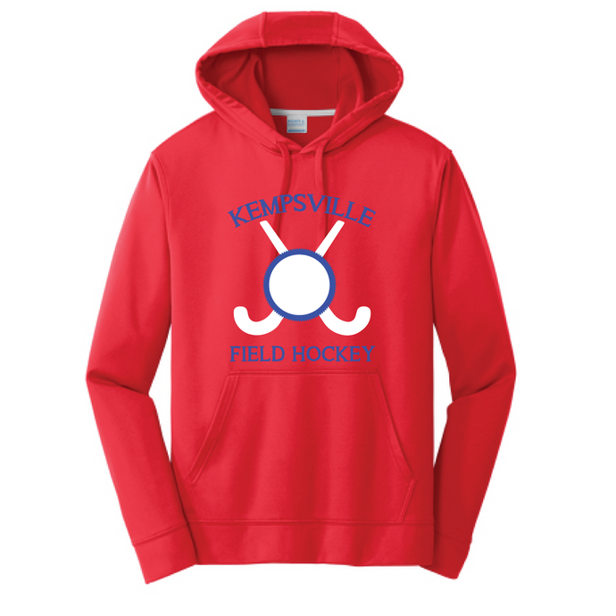 Performance Fleece Hooded Sweatshirt / Navy / Kempsville Field Hockey - Fidgety