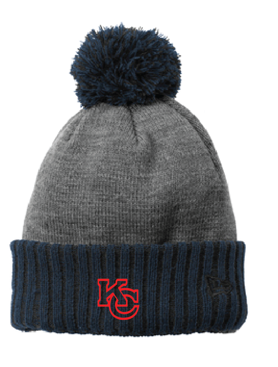 Colorblock Cuffed Beanie / Navy / Kempsville High School Swim & Dive Team