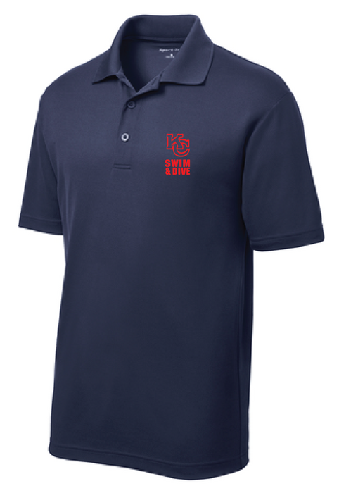 Racer Mesh Polo / Navy / Kempsville High School Swim & Dive Team