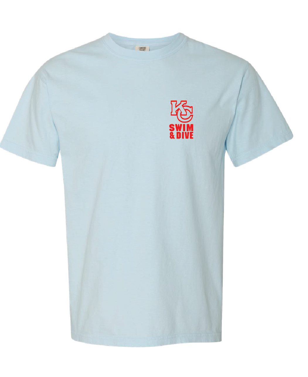 Ring Spun Tee / Chambray / Kempsville High School Swim & Dive Team