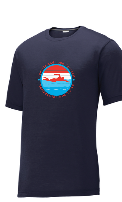 PosiCharge Competitor Cotton Touch Tee / Navy / Kempsville High School Swim & Dive Team