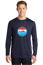 PosiCharge Competitor Cotton Touch Long Sleeve Tee / Navy / Kempsville High School Swim & Dive Team