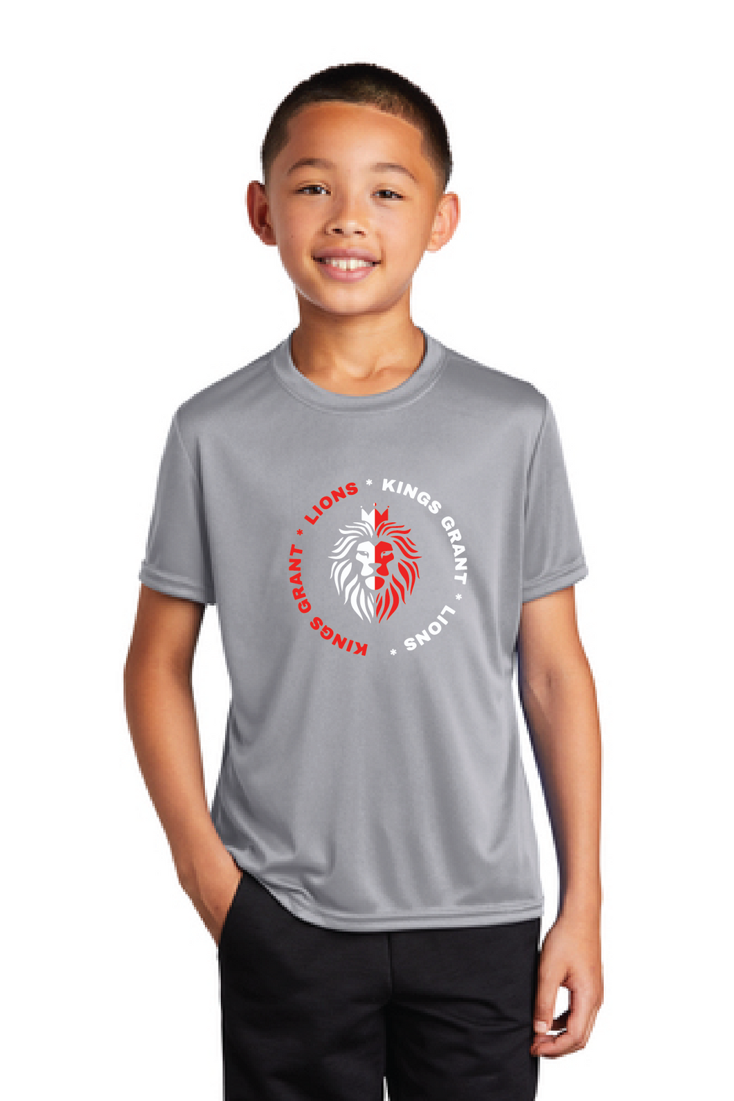 Core Cotton Tee (Youth & Adult) / Athletic Heather / Kings Grant Elementary