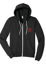 Unisex Sponge Fleece Full-Zip Hoodie / Black / Kings Grant Elementary Staff