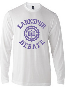 Softstyle Long sleeve T-Shirt (Youth & Adult) / White / Larkspur Debate