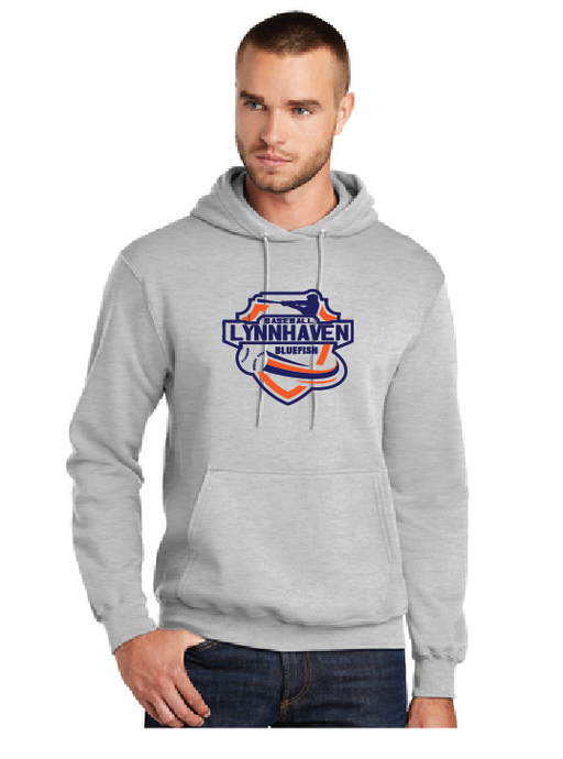 Fleece Hooded Sweatshirt / Ash Grey / Lynnhaven Middle School Baseball