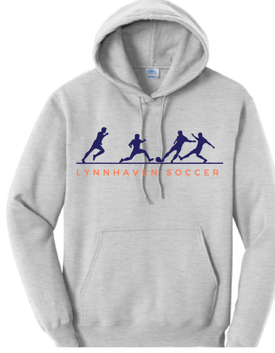 Fleece Hooded Sweatshirt / Ash Gray / Lynnhaven Boys Soccer