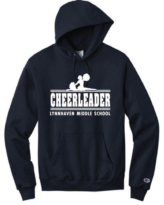 Fleece Hooded Sweatshirt / Navy / Lynnhaven Middle Cheer