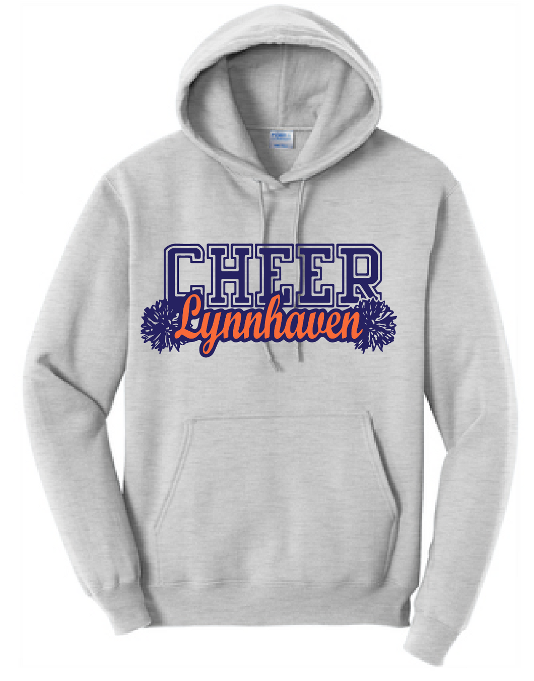 Fleece Hooded Sweatshirt / Ash / Lynnhaven Middle Cheer