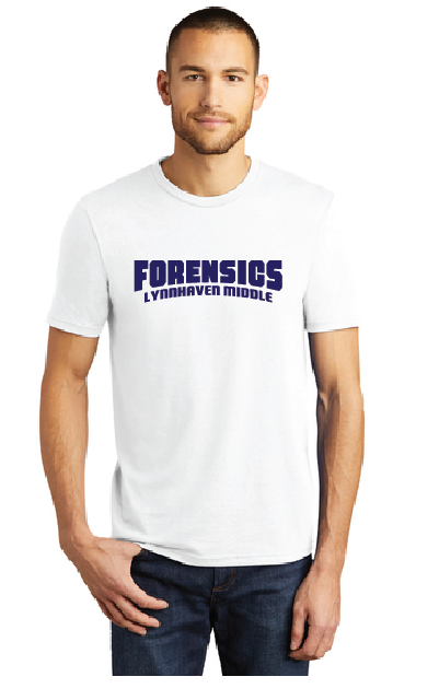 Tri-blend T-Shirt / White / Lynnhaven Middle School Forensics
